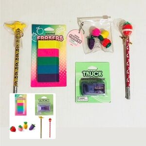 Office Depot Fashion Pencil and Eraser Bundle